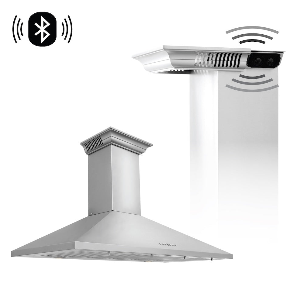 ZLINE CrownSound 48-inch range hood in stainless steel KL2CRN-BT-48