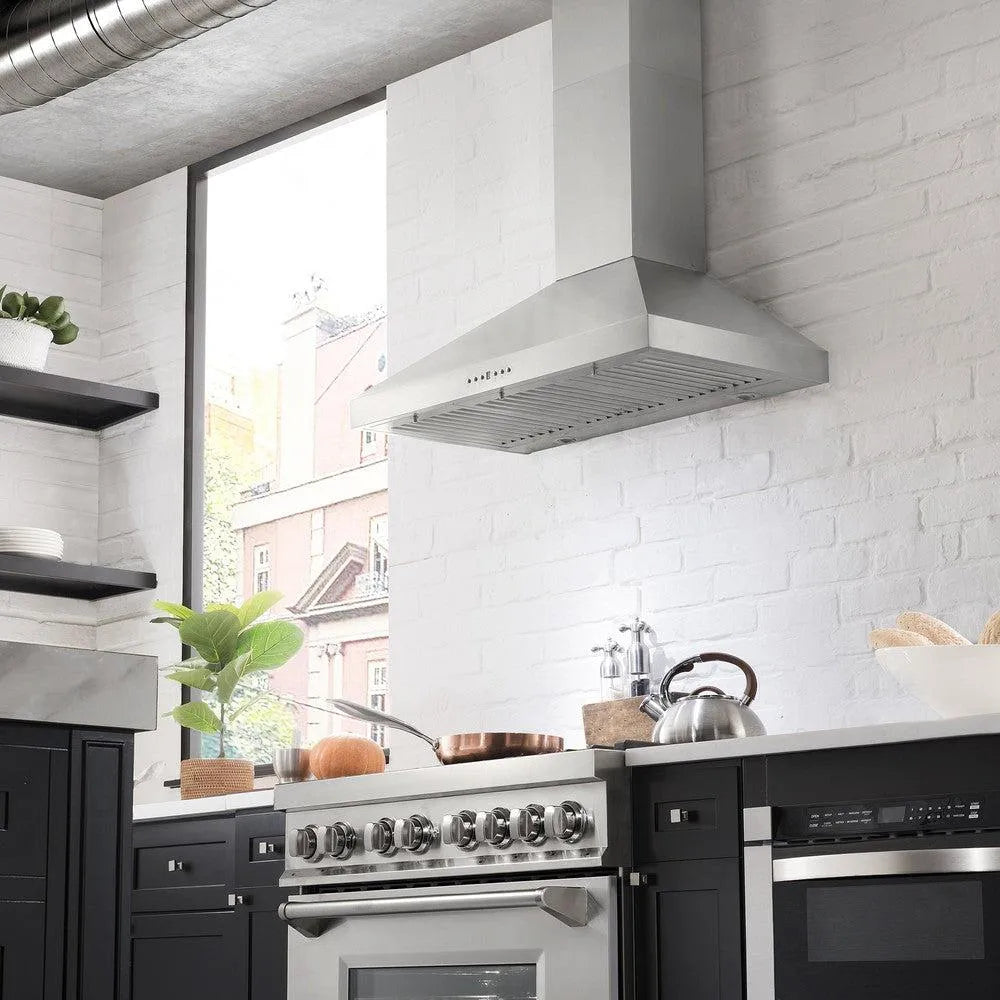 ZLINE Convertible Vent 36-inch range hood in stainless steel KL3-36, view 2