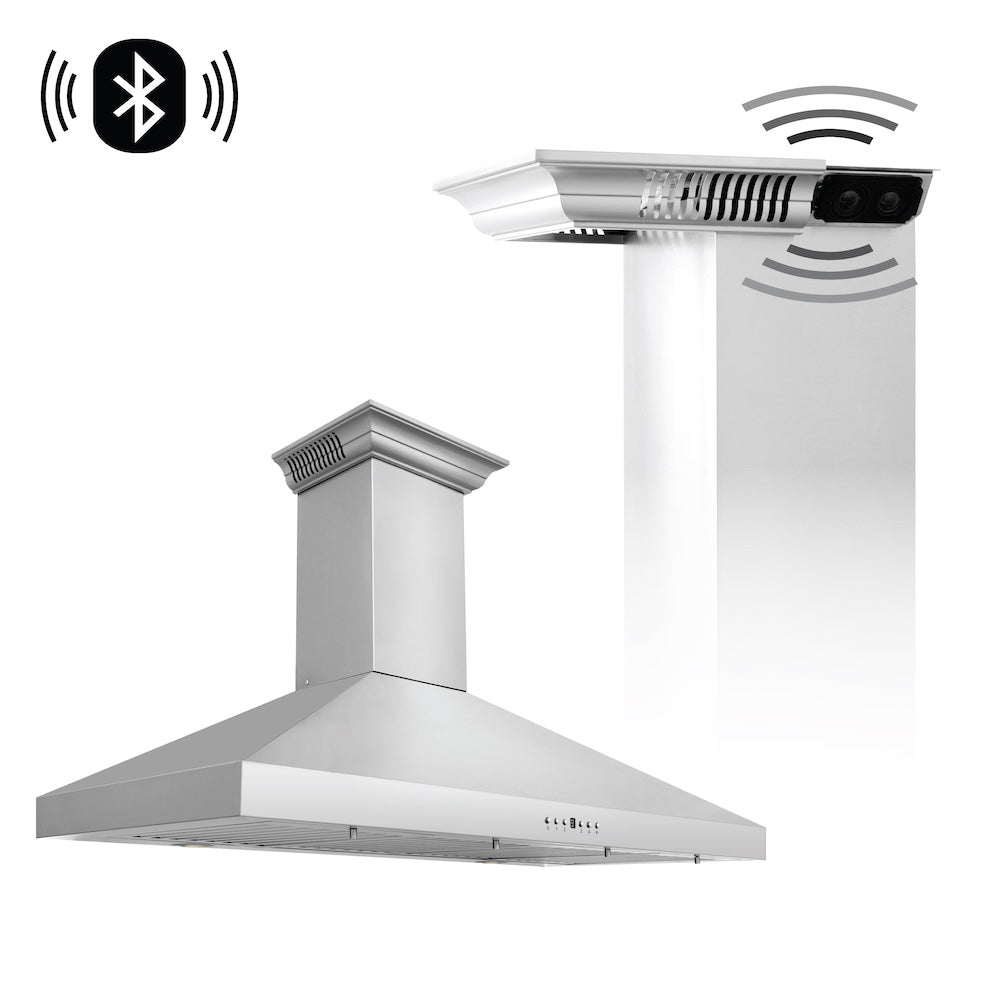 ZLINE CrownSound 48-inch range hood in stainless steel KL3CRN-BT-48