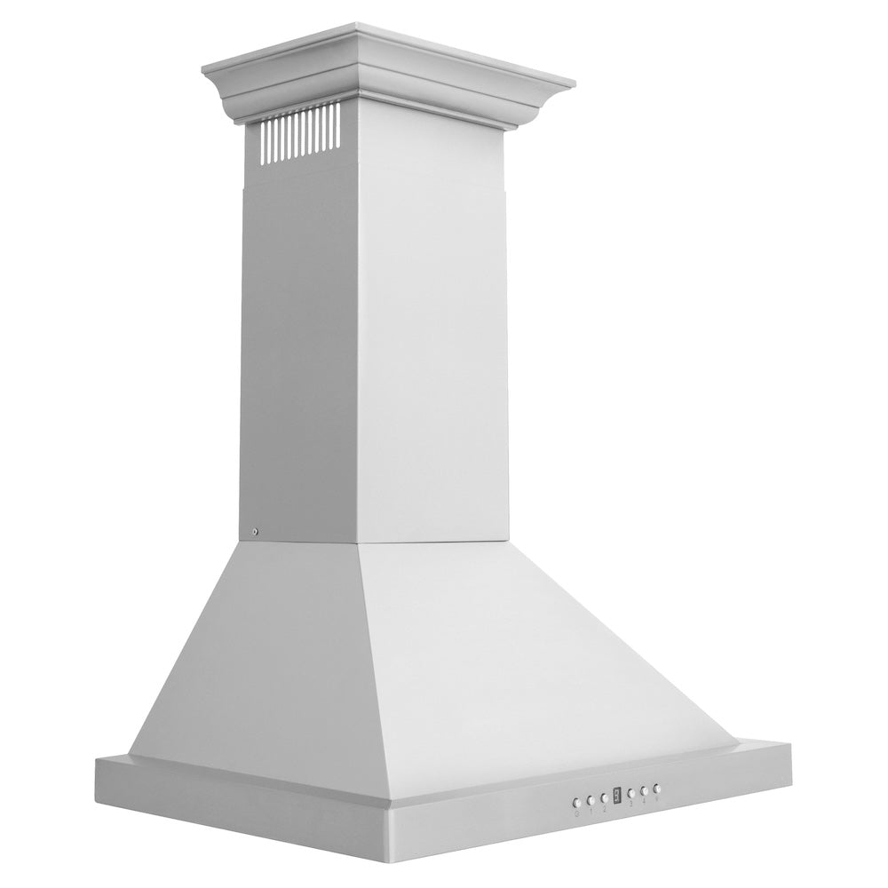 ZLINE Convertible Vent 24-inch range hood in stainless steel KBCRN-24, from above
