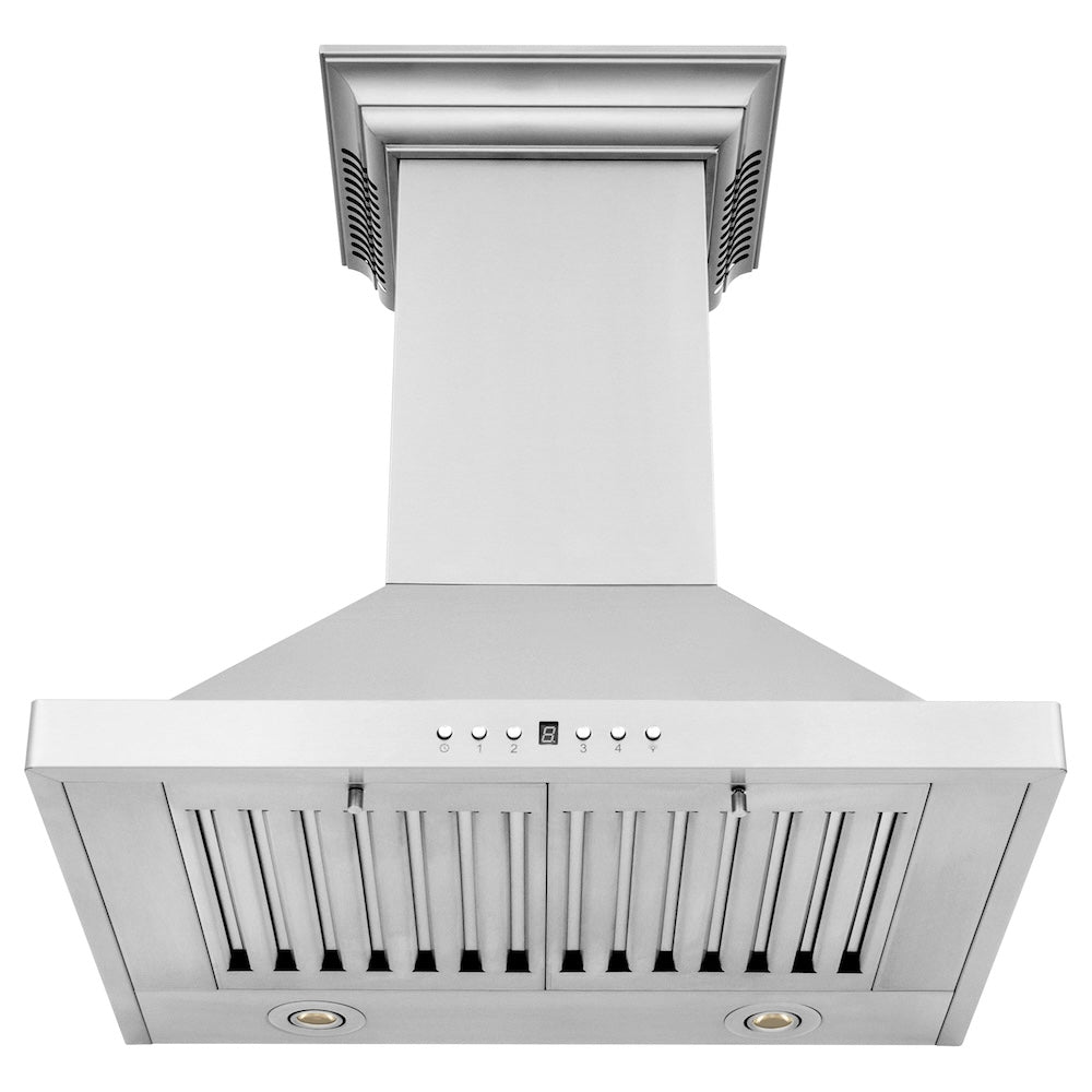 ZLINE CrownSound 24-inch range hood in stainless steel KBCRN-BT-24, front view