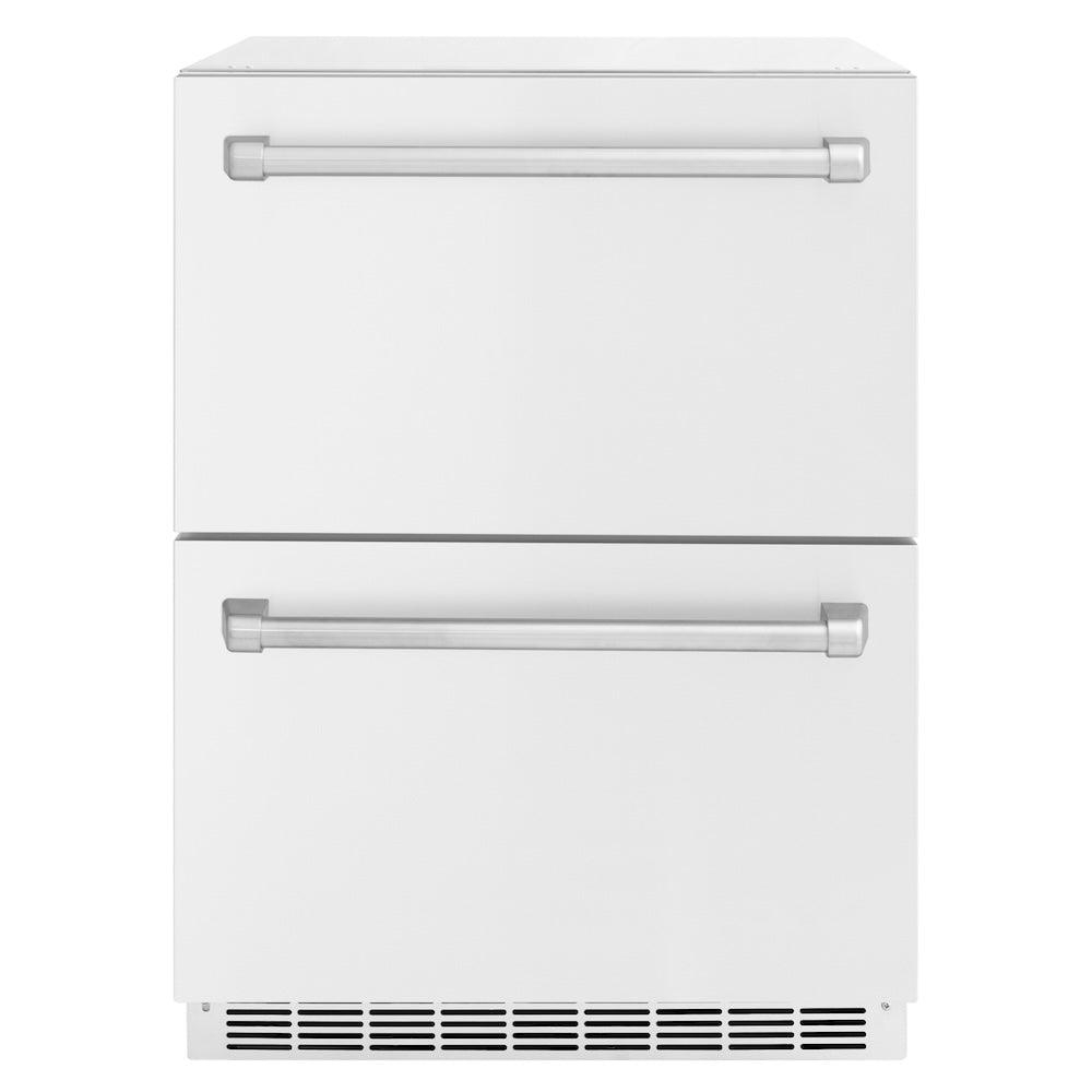 ZLINE Touchstone 24-inch refrigerator in white matte RDSO-WM-24