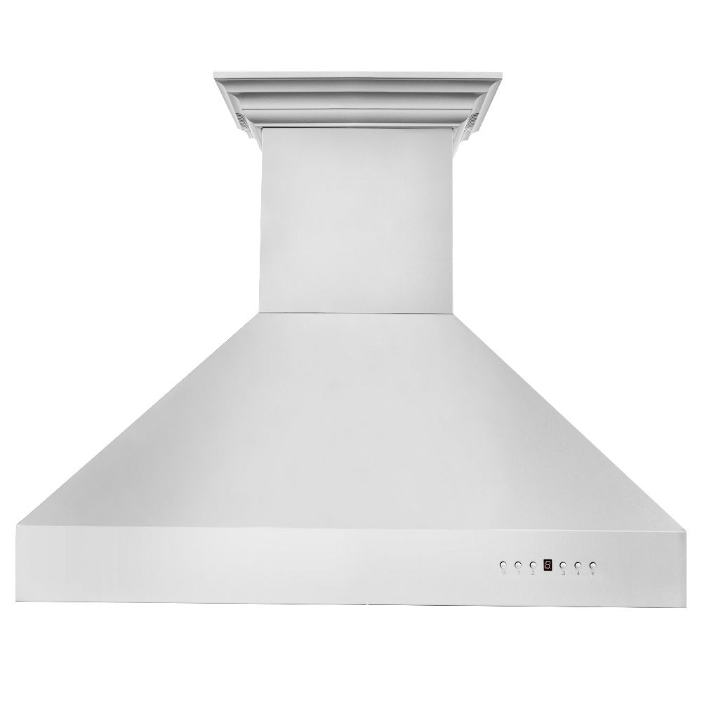 ZLINE Professional 54-inch range hood in stainless steel 697CRN-BT-54, front view