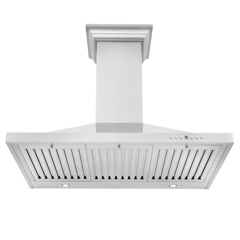 ZLINE Convertible Vent 36-inch range hood in stainless steel KBCRN-36, front view