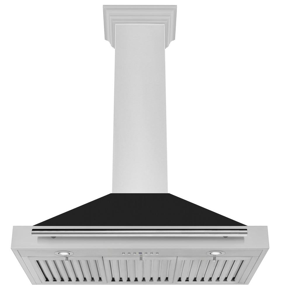 ZLINE 36-inch range hood in black matte KB4STX-BLM-36, view 3