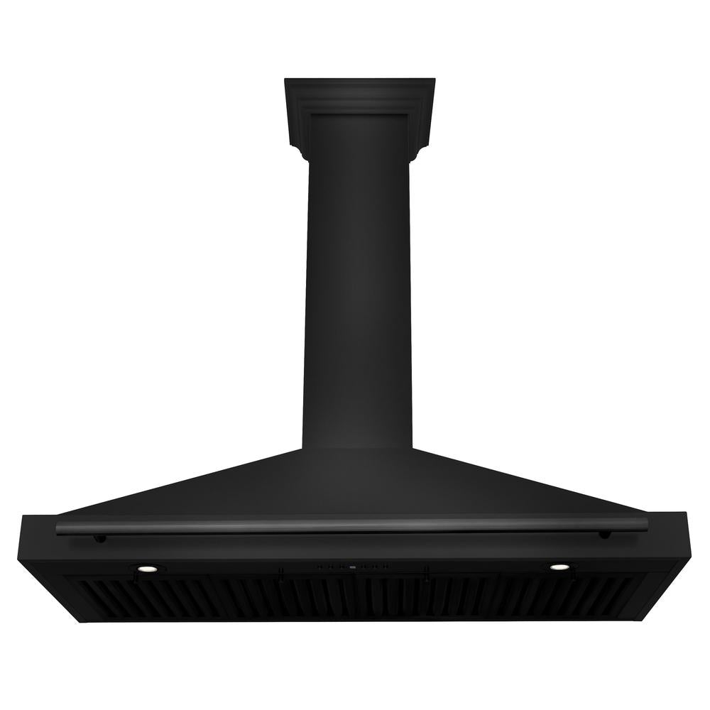 ZLINE 48-inch range hood in black stainless steel BSKB4X-48, view 4
