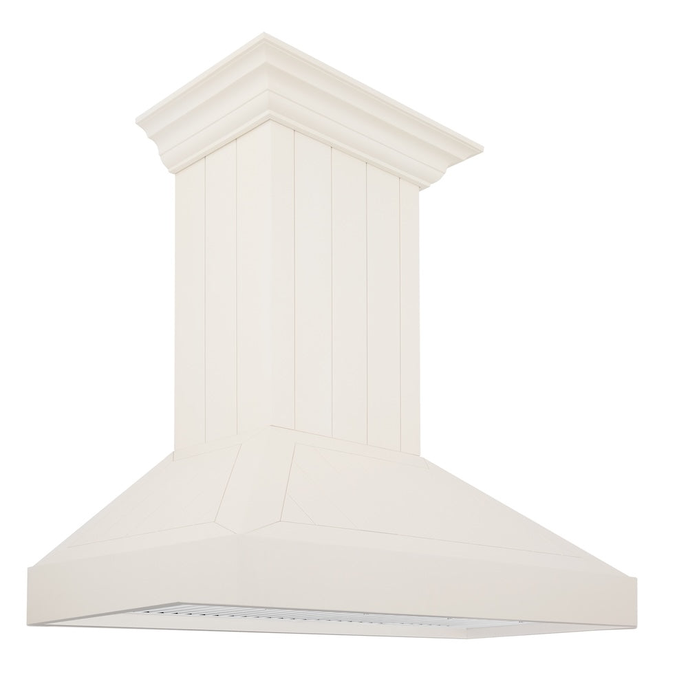 ZLINE Wooden 30-inch range hood in cottage white KPTT-30