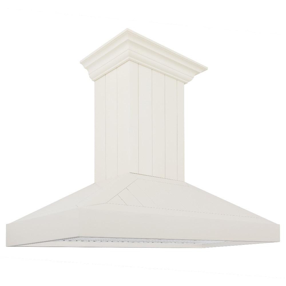 ZLINE Wooden 48-inch range hood in cottage white KPTT-48, view 4