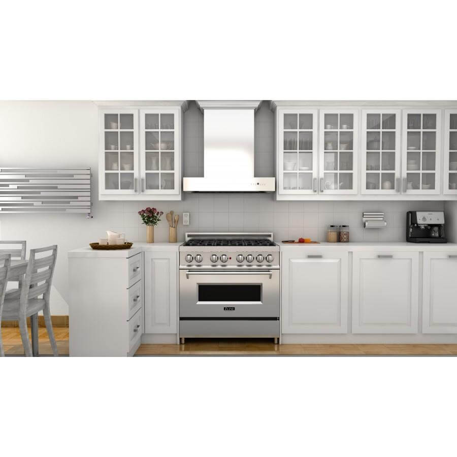ZLINE Professional 30-inch range hood in stainless steel KECOMCRN-30, view 2