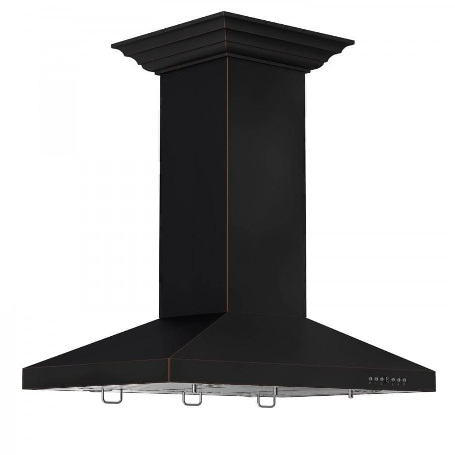ZLINE Designer 36-inch range hood in oil-rubbed bronze 8KL3IB-36, view 3