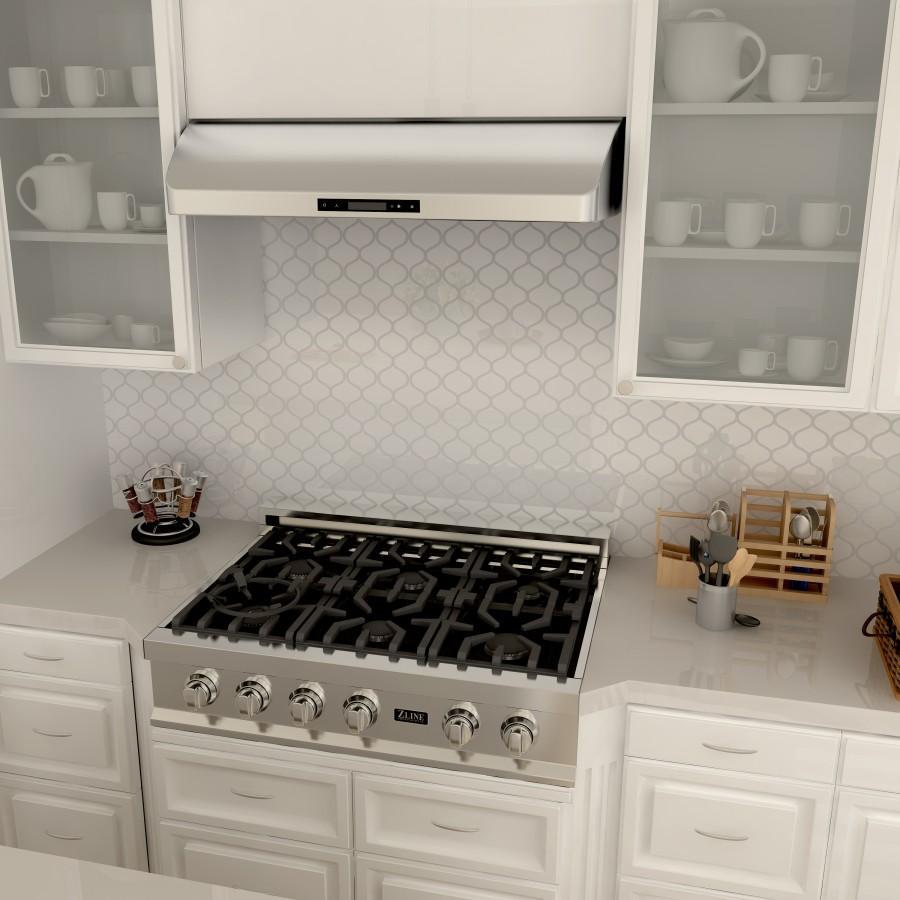 ZLINE 36-inch range hood in stainless steel 621-36, view 7