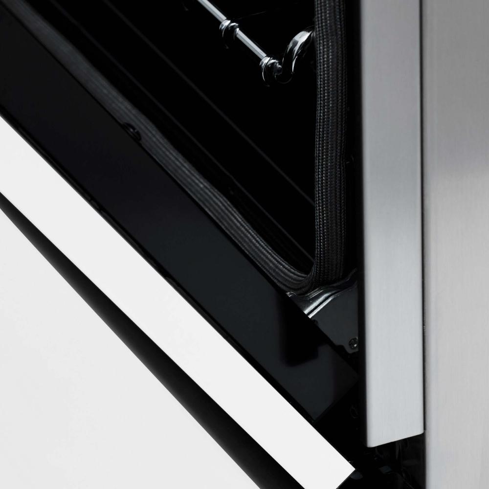 ZLINE Autograph Edition Legacy 48-inch range in stainless steel with white matte door and polished gold accents RAZ-WM-48-G, view 6