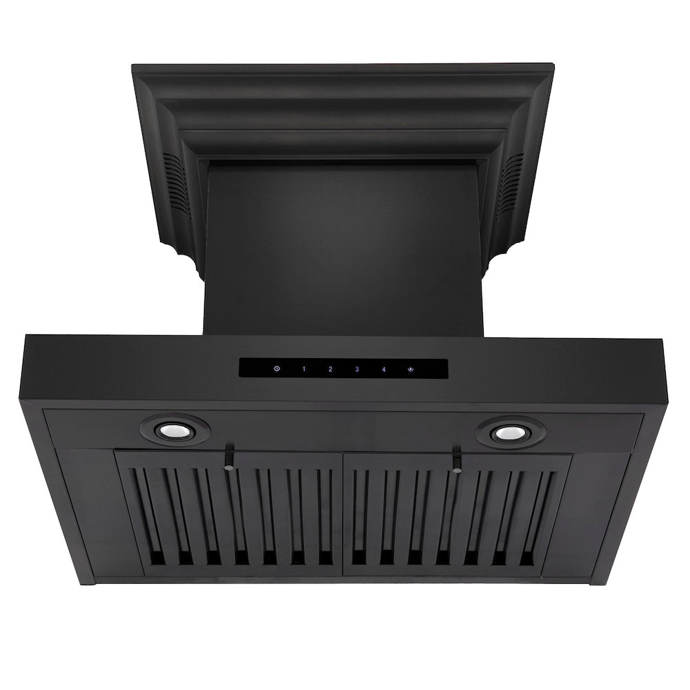 ZLINE CrownSound 24-inch range hood in black stainless steel BSKENCRN-BT-24, view 7