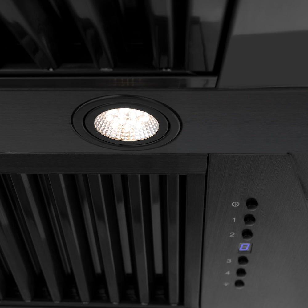 ZLINE 48-inch range hood in black stainless steel BS655N-48, detail