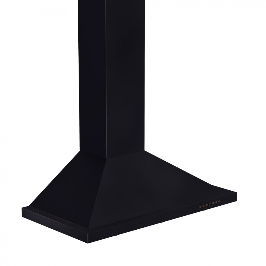 ZLINE Designer 30-inch range hood in oil-rubbed bronze 8KBB-30, from above