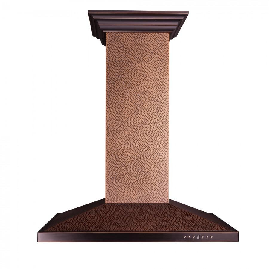 ZLINE Designer 36-inch range hood in hand-hammered copper 8GL2HI-36, view 6