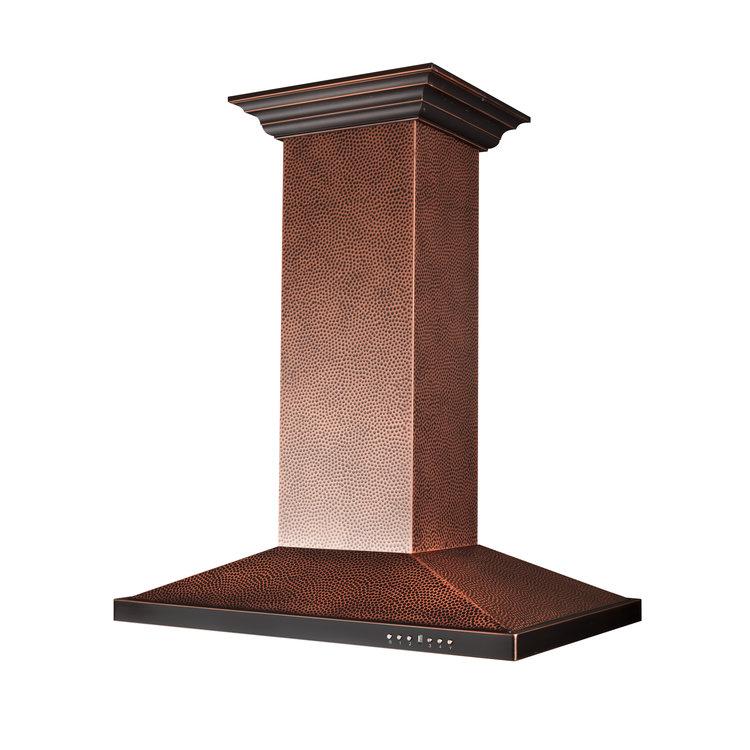 ZLINE Designer 30-inch range hood in hand-hammered copper 8GL2HI-30