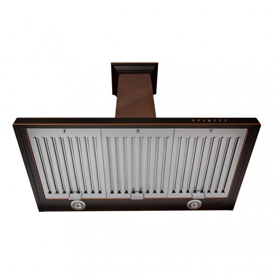 ZLINE Designer 36-inch range hood in hand-hammered copper 8KBH-36, view 2