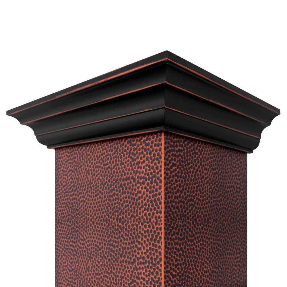 ZLINE Designer 48-inch range hood in hand-hammered copper 655-HBXXX-48, view 4