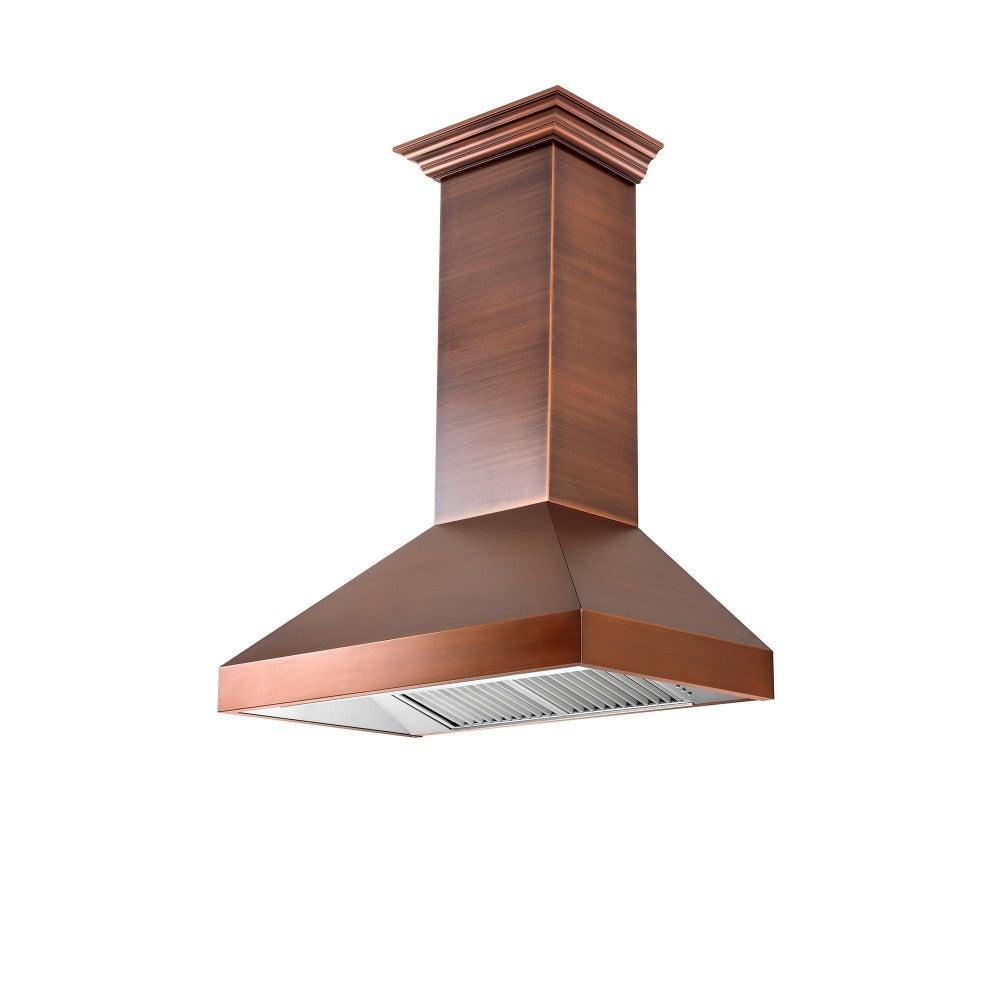 ZLINE Designer 48-inch range hood in copper 8667C-48