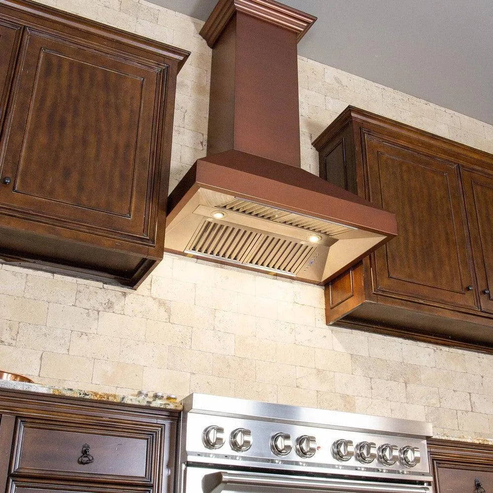 ZLINE Designer 48-inch range hood in copper 8667C-48, view 2