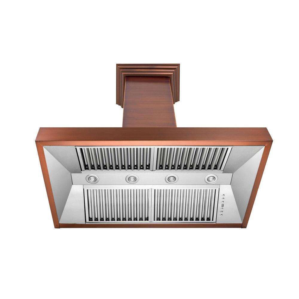 ZLINE Designer 30-inch range hood in copper 8667C-30, view 3