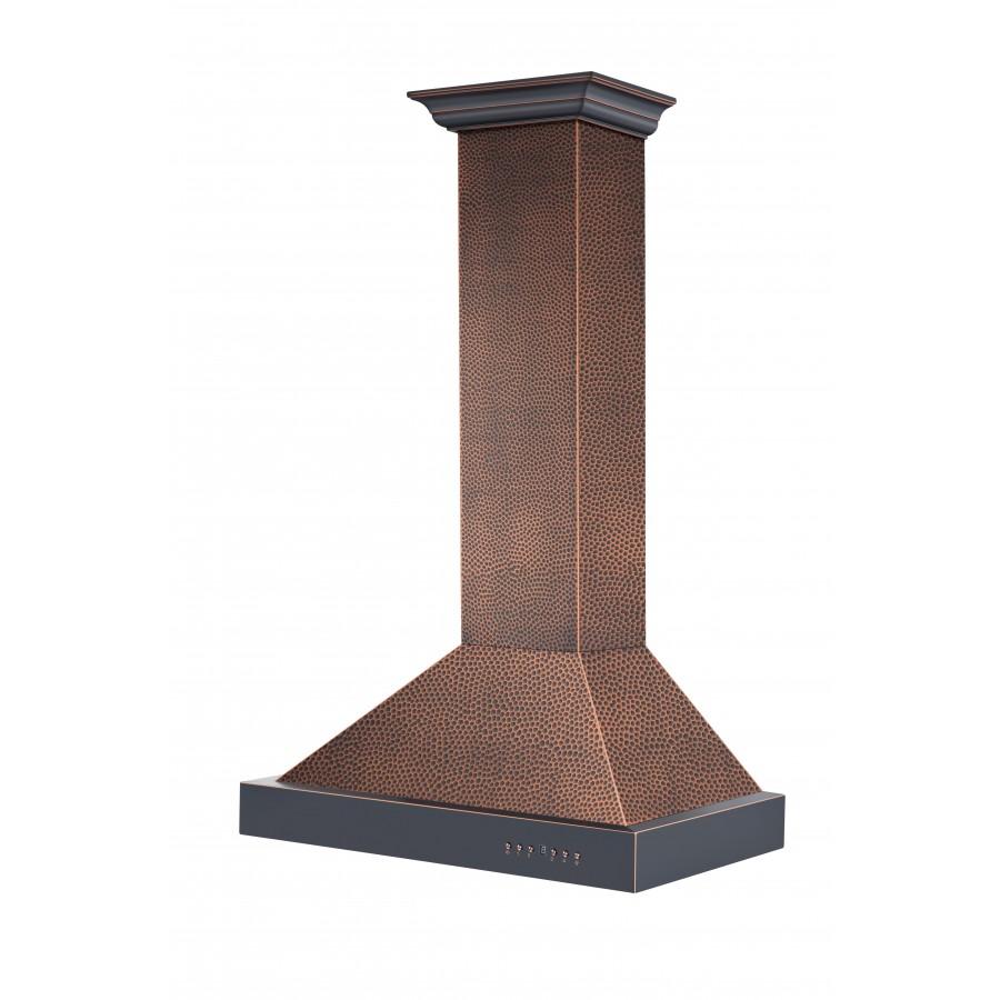 ZLINE Designer 30-inch range hood in hand-hammered copper KB2-HBXXX-30
