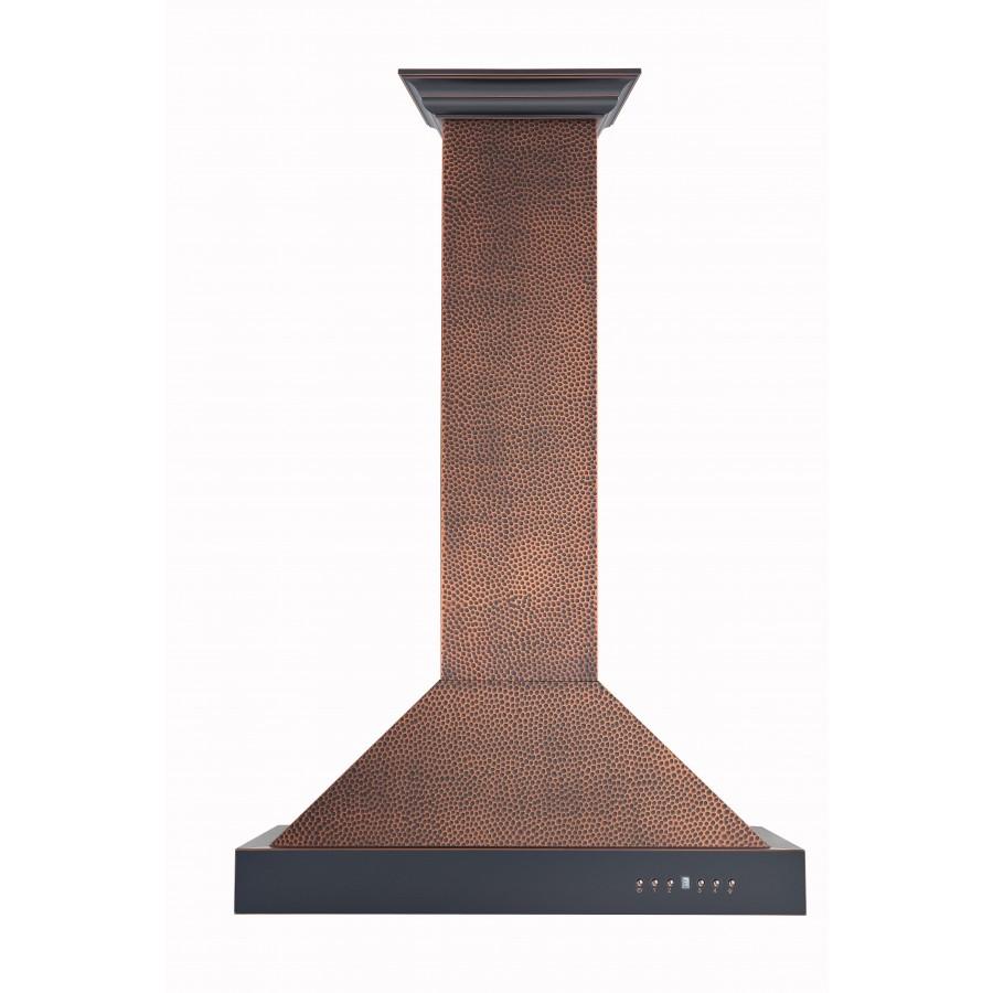 ZLINE Designer 30-inch range hood in hand-hammered copper KB2-HBXXX-30, view 6