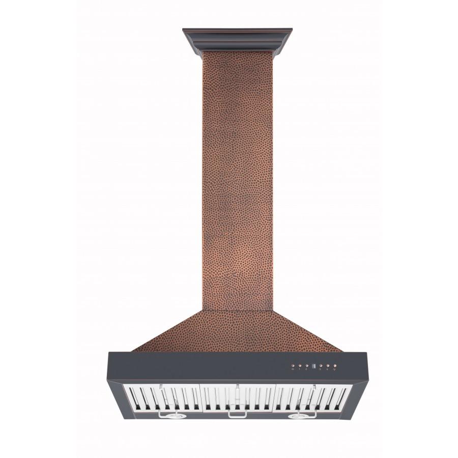 ZLINE Designer 30-inch range hood in hand-hammered copper KB2-HBXXX-30, view 5