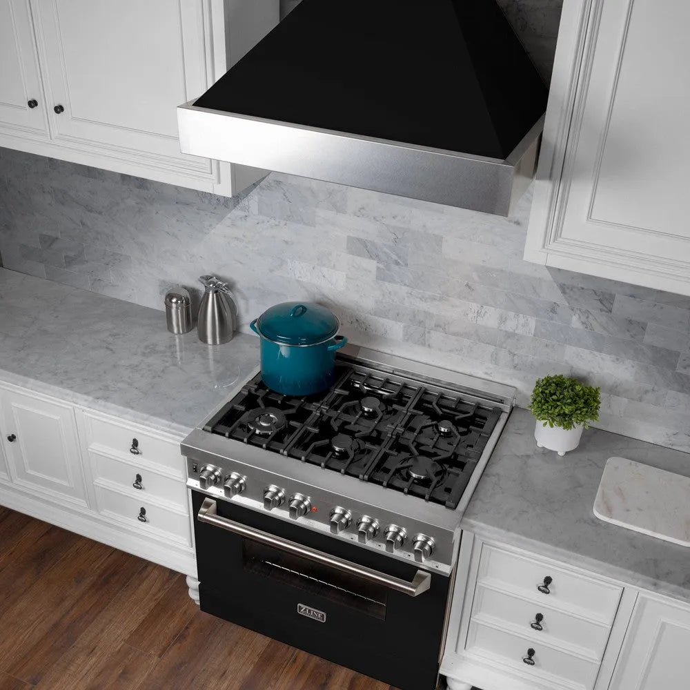 ZLINE 30-inch range hood in satin stainless steel 8654BLM-30, view 7