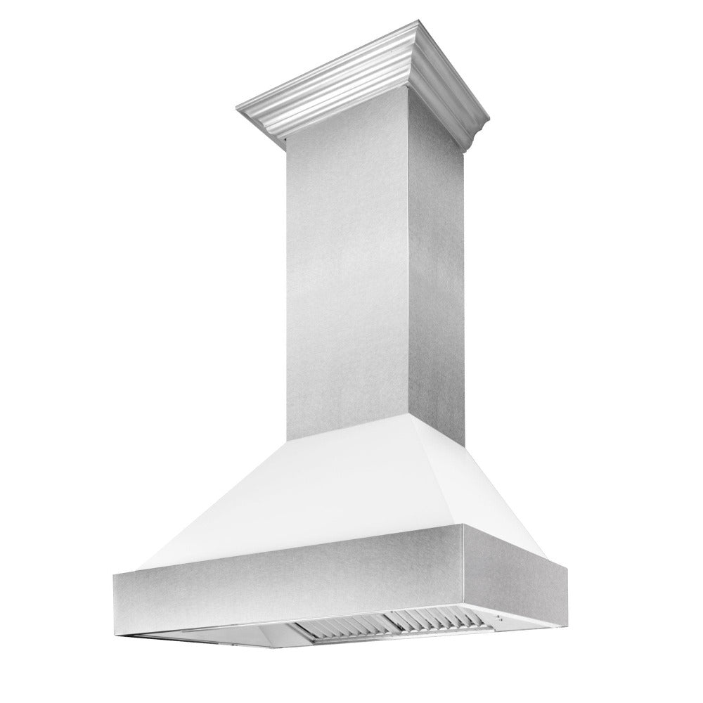 ZLINE 30-inch range hood in satin stainless steel 8654WM-30