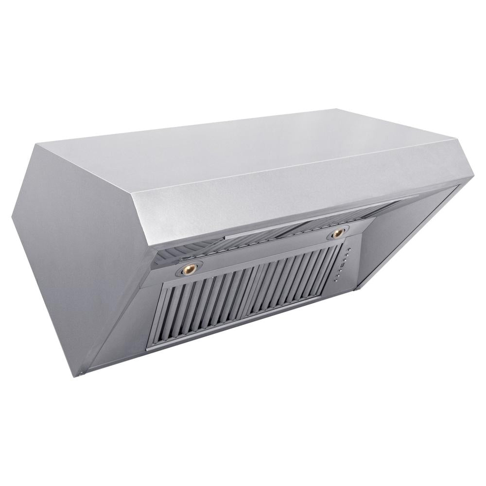 ZLINE Convertible Vent 36-inch range hood in satin stainless steel 8685S-36, view 4