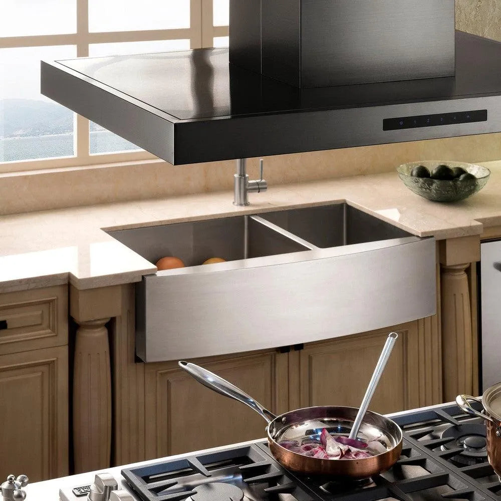 ZLINE 36-inch range hood in black stainless steel BSKE2IN-36, view 7