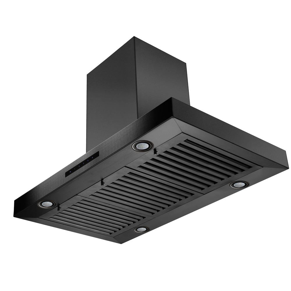 ZLINE 36-inch range hood in black stainless steel BSKE2IN-36, view 5