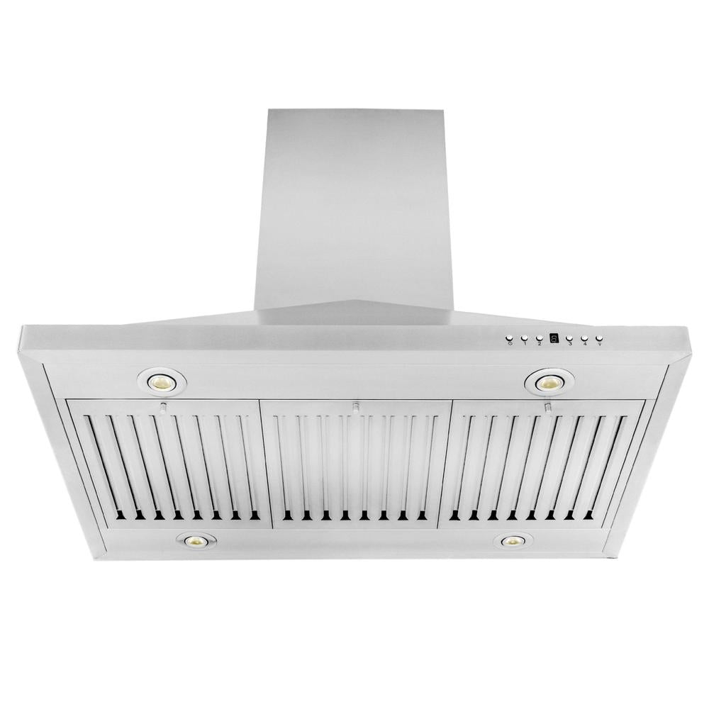 ZLINE Convertible Vent 36-inch range hood in stainless steel GL1I-36, view 3