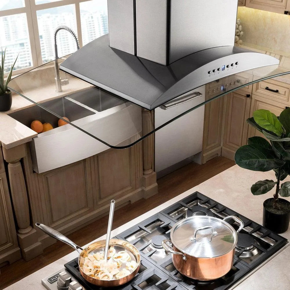 ZLINE Convertible Vent 30-inch range hood in stainless steel GL9I-30, view 2