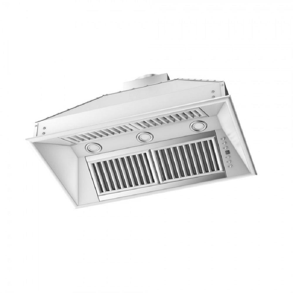 ZLINE 28-inch range hood in stainless steel 721I-28, view 3