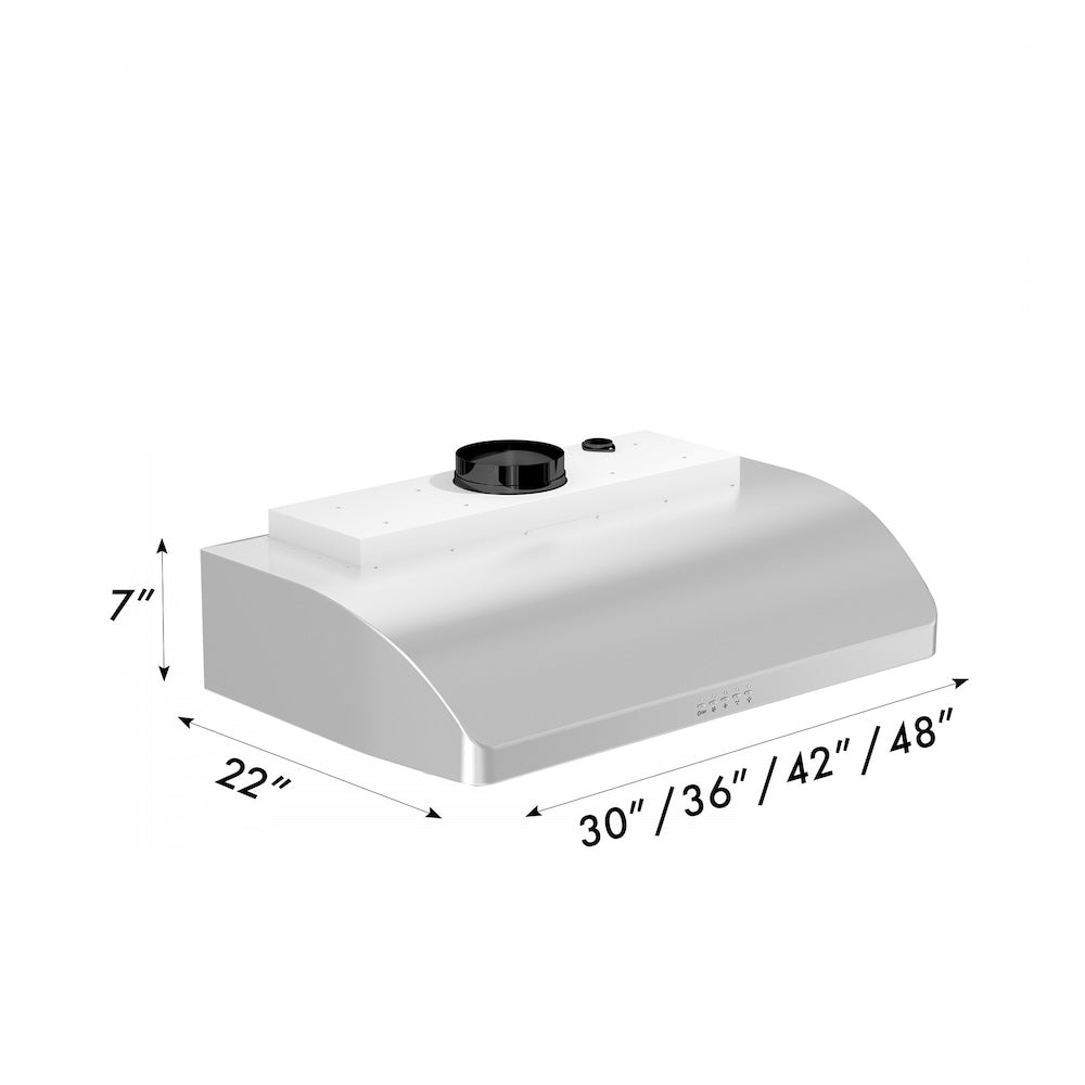 ZLINE 30-inch range hood in stainless steel 625-30, view 6