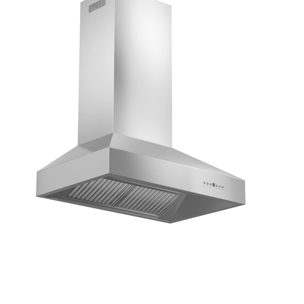 ZLINE Outdoor 60-inch range hood in stainless steel 697-304-60, side view