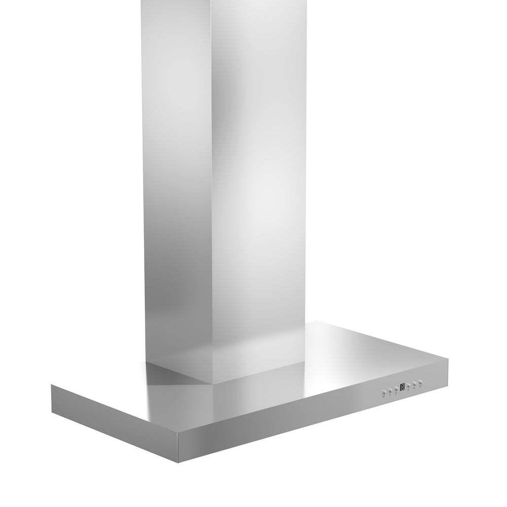 ZLINE Convertible Vent 36-inch range hood in stainless steel KECRN-36, from above