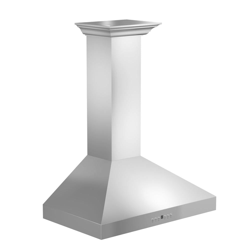 ZLINE Convertible Vent 42-inch range hood in stainless steel KL3CRN-42, from above