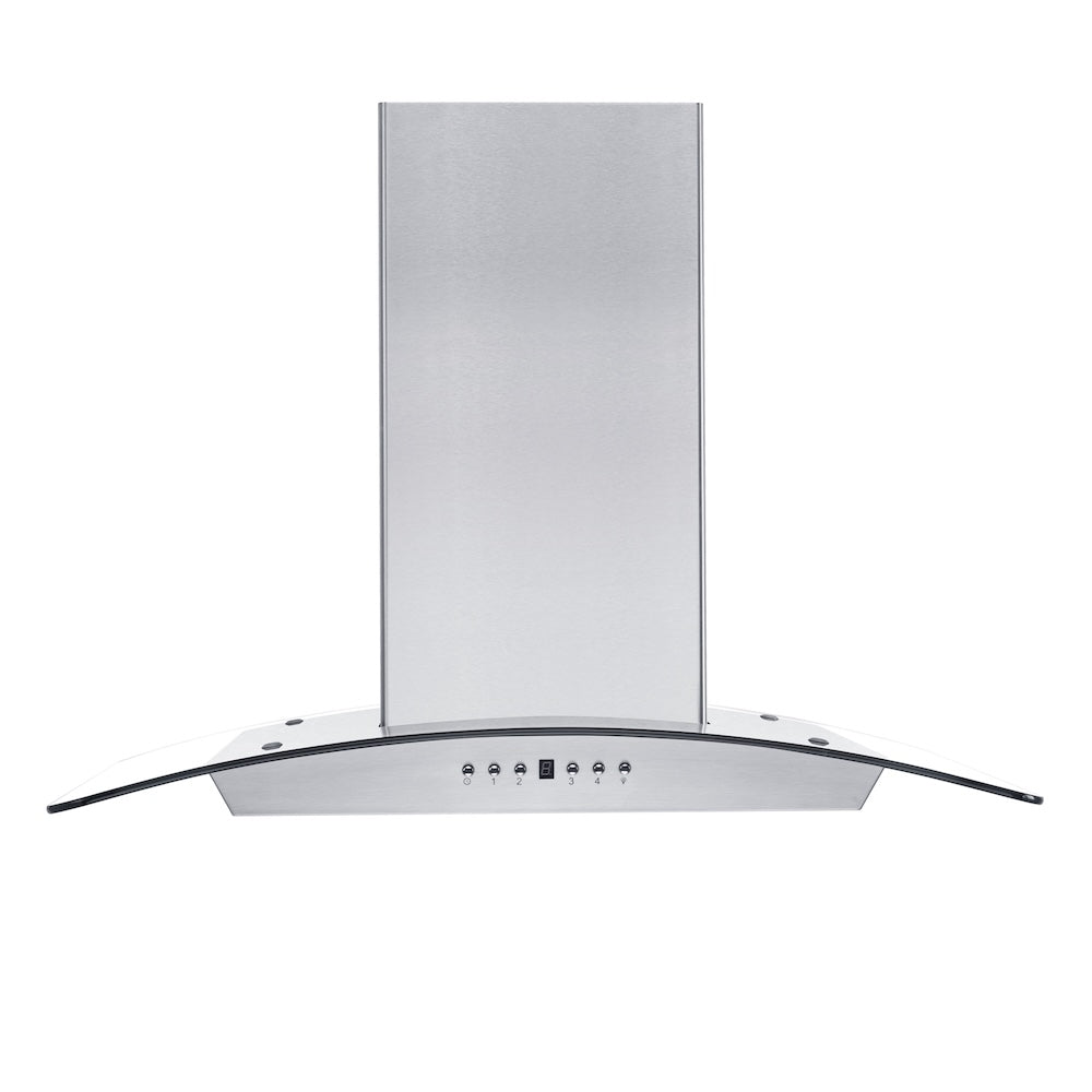 ZLINE Convertible Vent 36-inch range hood in stainless steel KZCRN-36, front view
