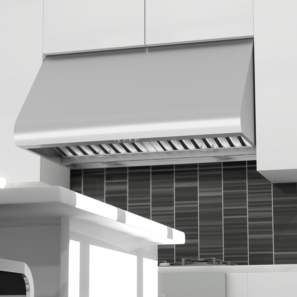 ZLINE Convertible Vent 36-inch range hood in stainless steel 527-36, view 2