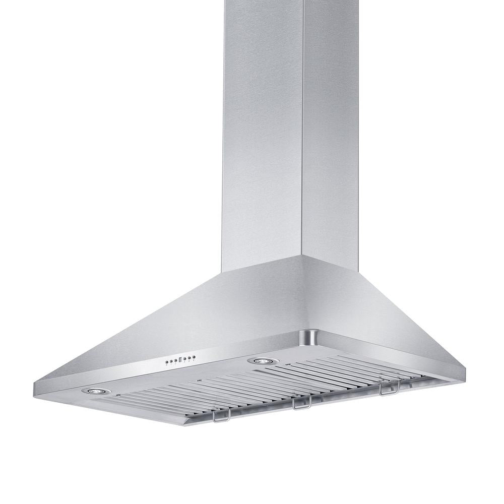 ZLINE Convertible Vent 36-inch range hood in stainless steel KF1-36, view 7