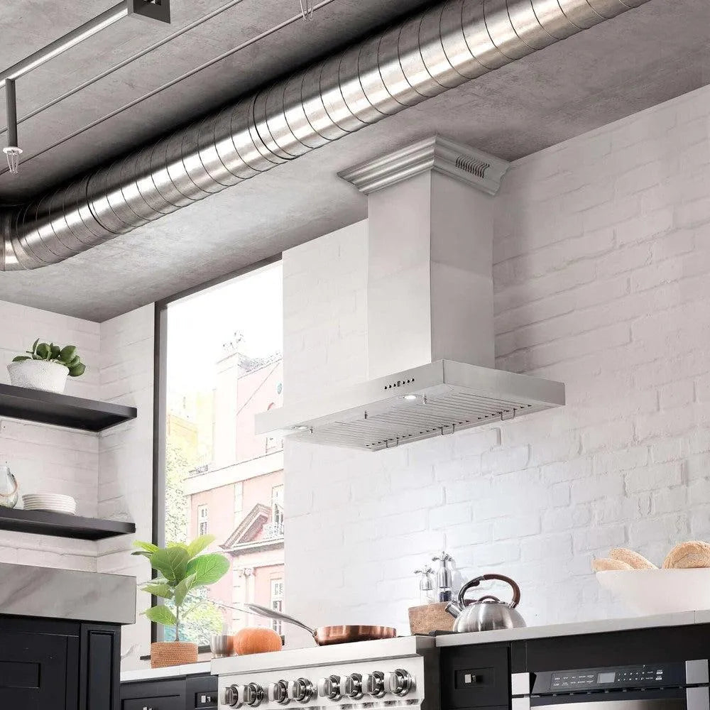 ZLINE CrownSound 24-inch range hood in stainless steel KECRN-BT-24, view 6