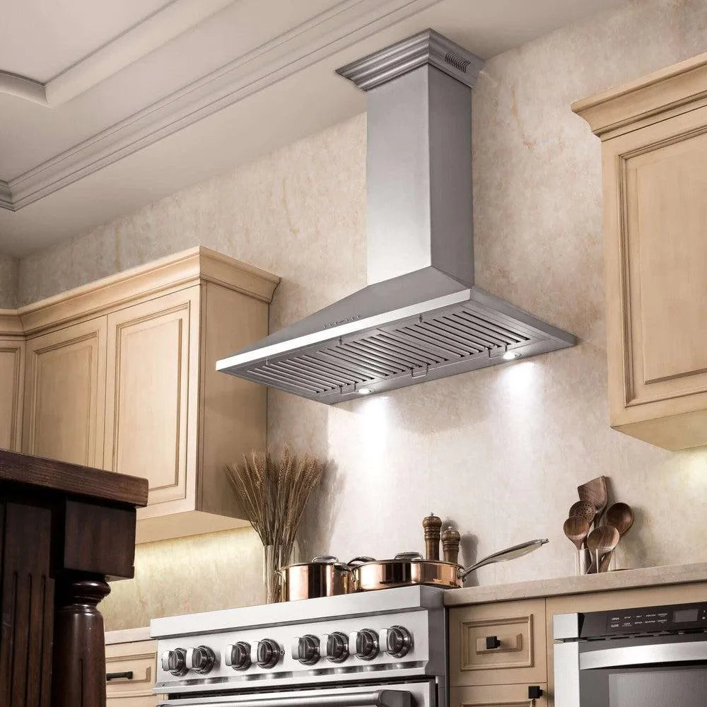 ZLINE CrownSound 42-inch range hood in stainless steel KL2CRN-BT-42, view 2