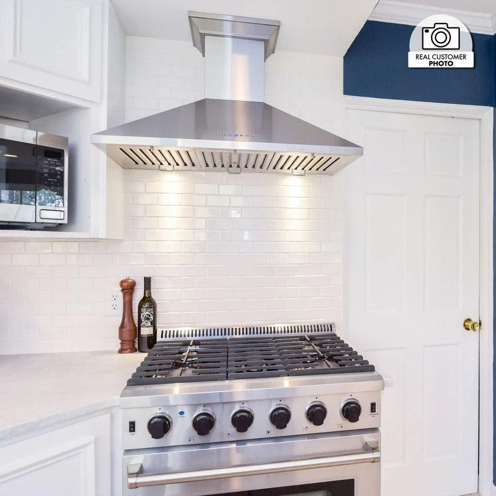 ZLINE Convertible Vent 30-inch range hood in stainless steel KL2CRN-30, view 5