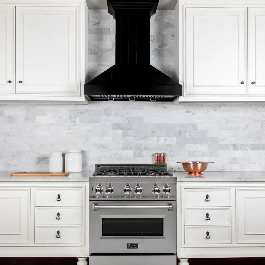 ZLINE Convertible Vent 36-inch range hood in black KPCC-36, view 2
