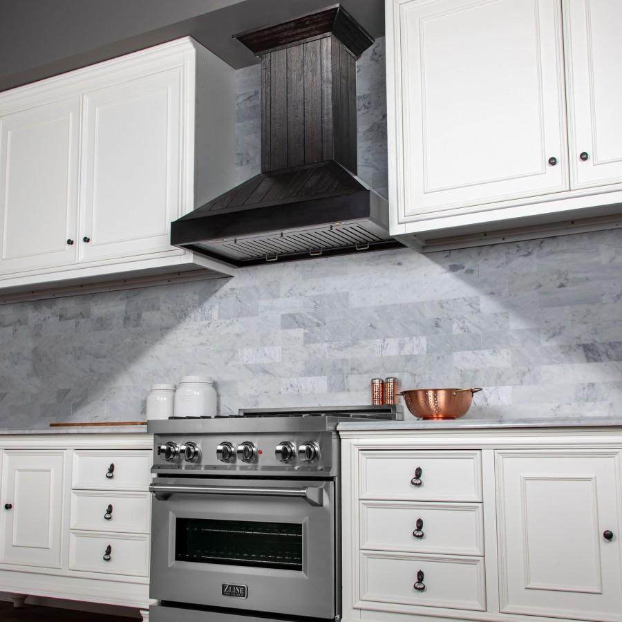 ZLINE Convertible Vent 30-inch range hood in rustic dark KPDD-30, view 6