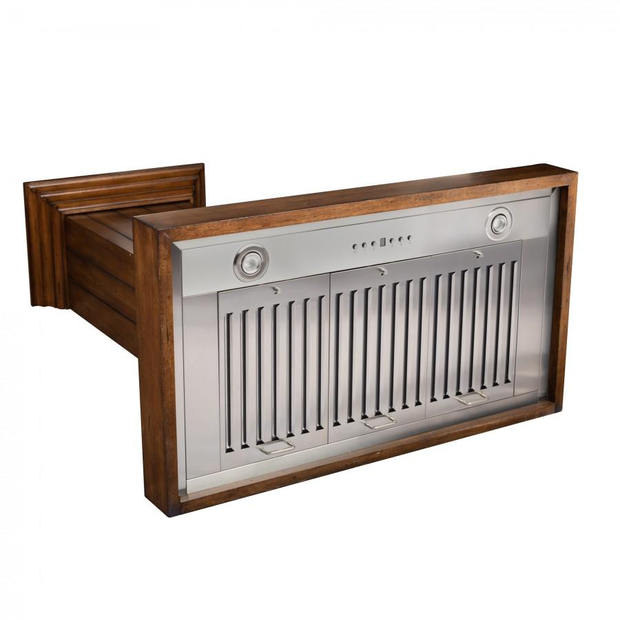 ZLINE Wooden 30-inch range hood in rustic light KPLL-30, view 6